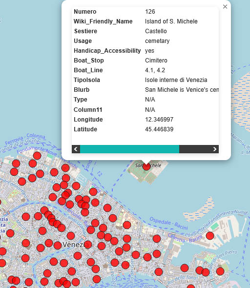Mappa delle Isole della Laguna Veneta Mappa delle Isole della Laguna Veneta